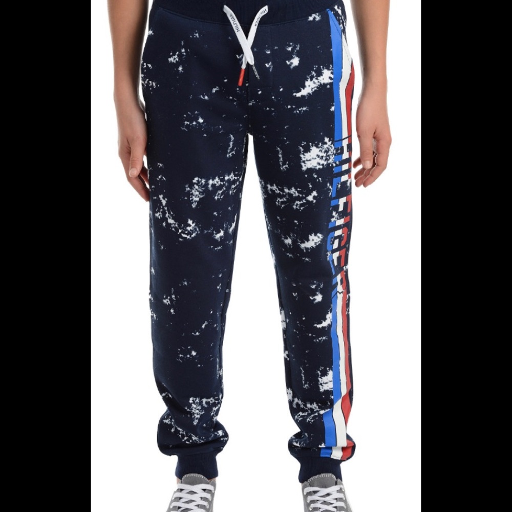 Tommy Hilfiger Splatter-Print Fleece Sweatpants